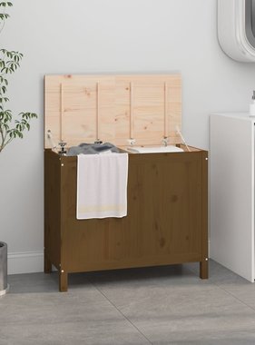 VidaXL Wasmand 88,5x44x76 cm massief grenenhout honingbruin