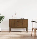 VidaXL Dressoir 110x40x78 cm massief grenenhout honingbruin