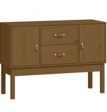 VidaXL Dressoir 110x40x78 cm massief grenenhout honingbruin