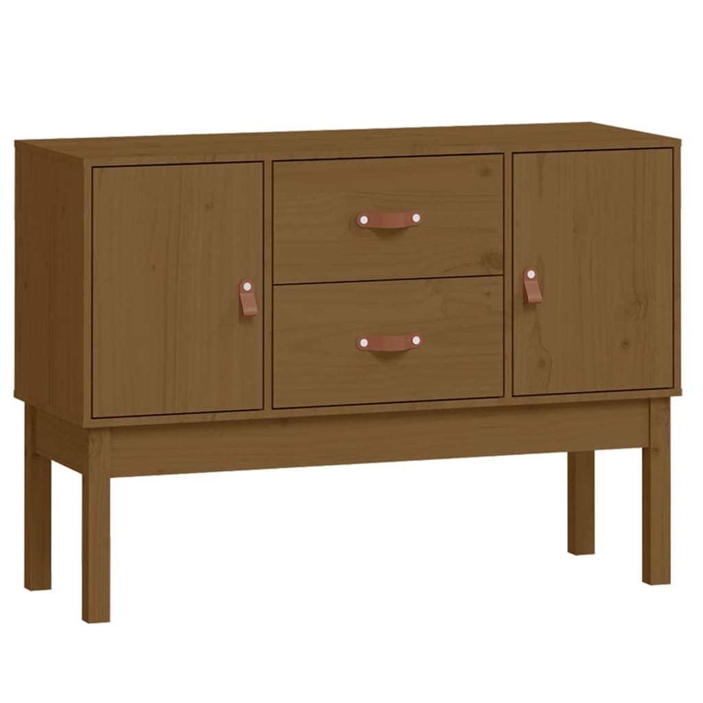 VidaXL Dressoir 110x40x78 cm massief grenenhout honingbruin