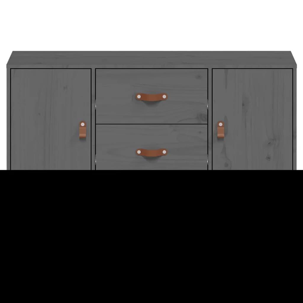 VidaXL Dressoir 110x40x78 cm massief grenenhout grijs