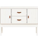 VidaXL Dressoir 110x40x78 cm massief grenenhout wit