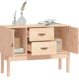 vidaXL Dressoir 110x40x78 cm massief grenenhout