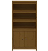VidaXL Hoge kast 80x35x154 cm massief grenenhout honingbruin