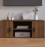 VidaXL Tv-meubel 100x35x40 cm bewerkt hout bruineikenkleurig