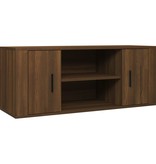 VidaXL Tv-meubel 100x35x40 cm bewerkt hout bruineikenkleurig