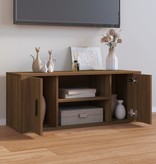 VidaXL Tv-meubel 100x35x40 cm bewerkt hout bruineikenkleurig