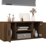 VidaXL Tv-meubel 100x35x40 cm bewerkt hout bruineikenkleurig