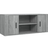 VidaXL Tv-meubel 100x35x40 cm bewerkt hout grijs sonoma eikenkleurig