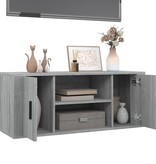 VidaXL Tv-meubel 100x35x40 cm bewerkt hout grijs sonoma eikenkleurig
