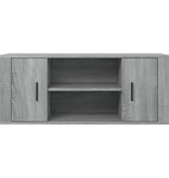 VidaXL Tv-meubel 100x35x40 cm bewerkt hout grijs sonoma eikenkleurig