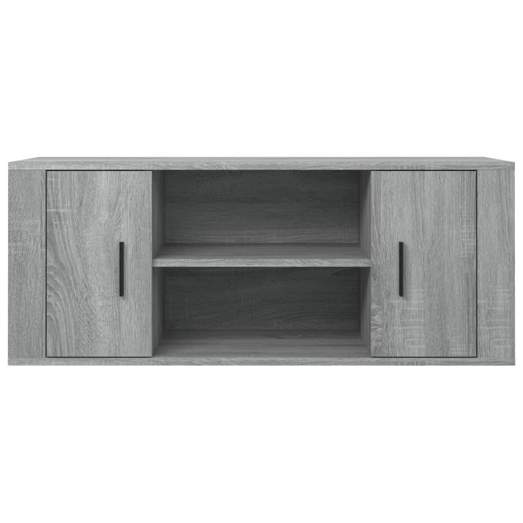 VidaXL Tv-meubel 100x35x40 cm bewerkt hout grijs sonoma eikenkleurig