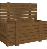 Opbergbox 91x40,5x42 cm massief grenenhout honingbruin