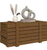 Opbergbox 91x40,5x42 cm massief grenenhout honingbruin