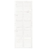 vidaXL Schuifdeur 80x1,8x214 cm massief grenenhout wit