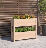 vidaXL Plantenbak 77x25x66 cm massief grenenhout