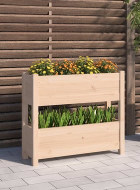 vidaXL Plantenbak 77x25x66 cm massief grenenhout