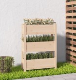 vidaXL Plantenbak 77x25x104,5 cm massief grenenhout