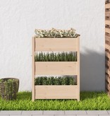 vidaXL Plantenbak 77x25x104,5 cm massief grenenhout