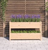 vidaXL Plantenbak 112x25x66 cm massief grenenhout