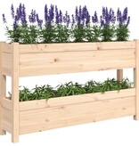 vidaXL Plantenbak 112x25x66 cm massief grenenhout