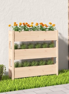 VidaXL Plantenbak 112x25x104,5 cm massief grenenhout