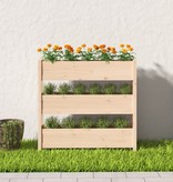 VidaXL Plantenbak 112x25x104,5 cm massief grenenhout