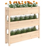 VidaXL Plantenbak 112x25x104,5 cm massief grenenhout