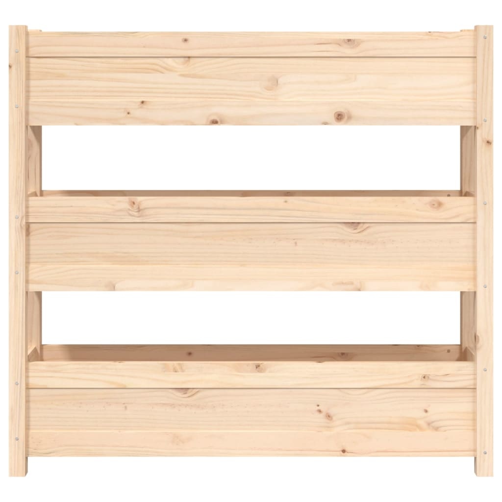 VidaXL Plantenbak 112x25x104,5 cm massief grenenhout