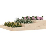 vidaXL Plantenbak 107x107x27 cm massief grenenhout