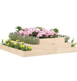 vidaXL Plantenbak 110x110x27 cm massief grenenhout