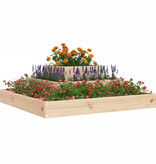 vidaXL Plantenbak 80x80x27 cm massief grenenhout