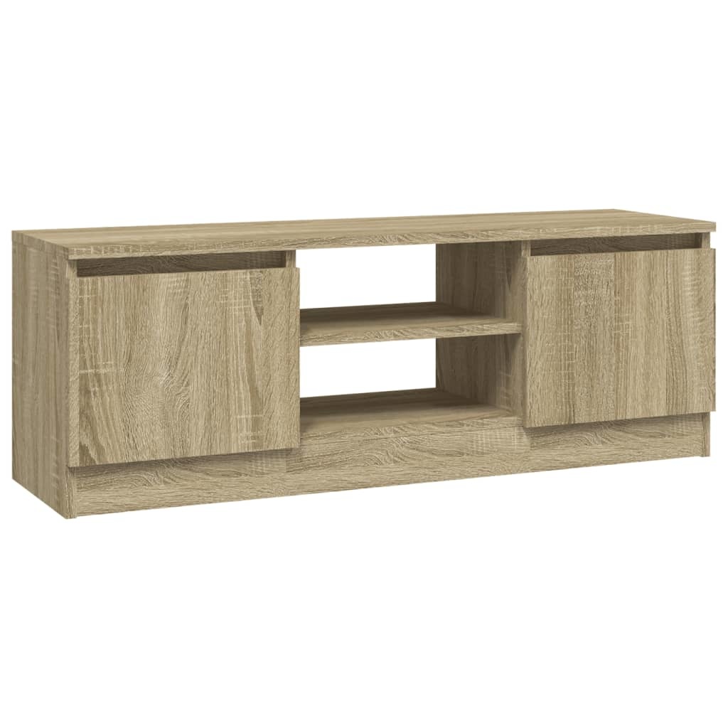 VidaXL Tv-meubel met deur 102x30x36 cm sonoma eikenkleurig