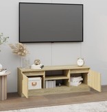 VidaXL Tv-meubel met deur 102x30x36 cm sonoma eikenkleurig