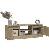 VidaXL Tv-meubel met deur 102x30x36 cm sonoma eikenkleurig