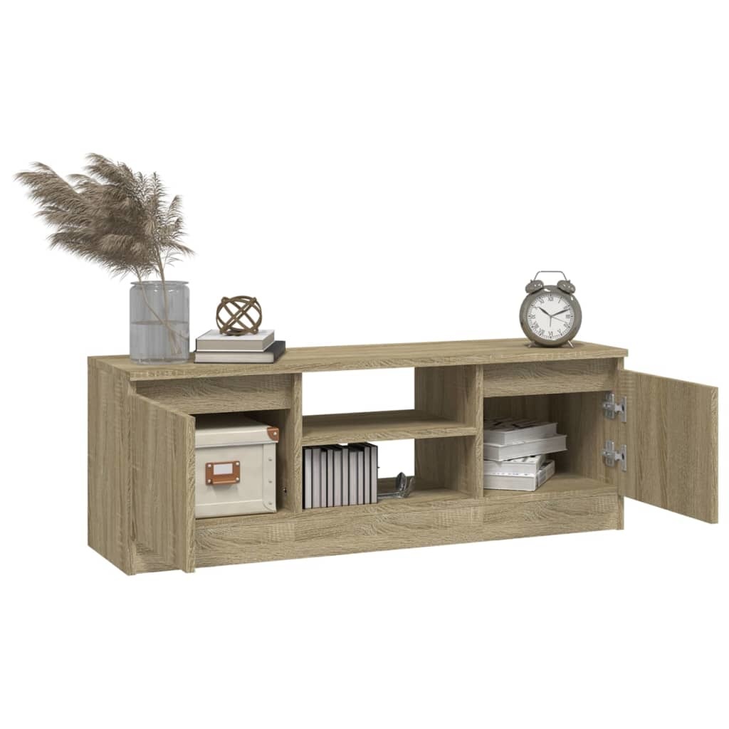 VidaXL Tv-meubel met deur 102x30x36 cm sonoma eikenkleurig