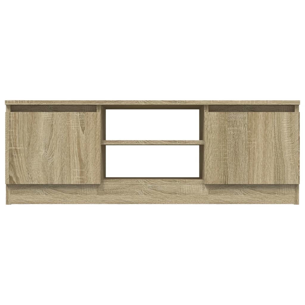 VidaXL Tv-meubel met deur 102x30x36 cm sonoma eikenkleurig