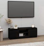 VidaXL Tv-meubel met deur 102x30x36 cm zwart