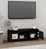 VidaXL Tv-meubel met deur 102x30x36 cm zwart