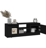 VidaXL Tv-meubel met deur 102x30x36 cm zwart