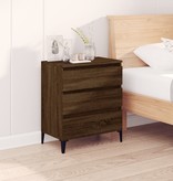 VidaXL Dressoir 60x35x70 cm bewerkt hout bruineikenkleurig