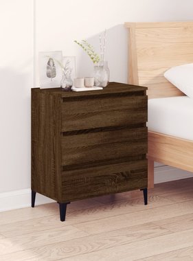 VidaXL Dressoir 60x35x70 cm bewerkt hout bruineikenkleurig