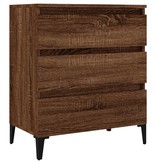VidaXL Dressoir 60x35x70 cm bewerkt hout bruineikenkleurig