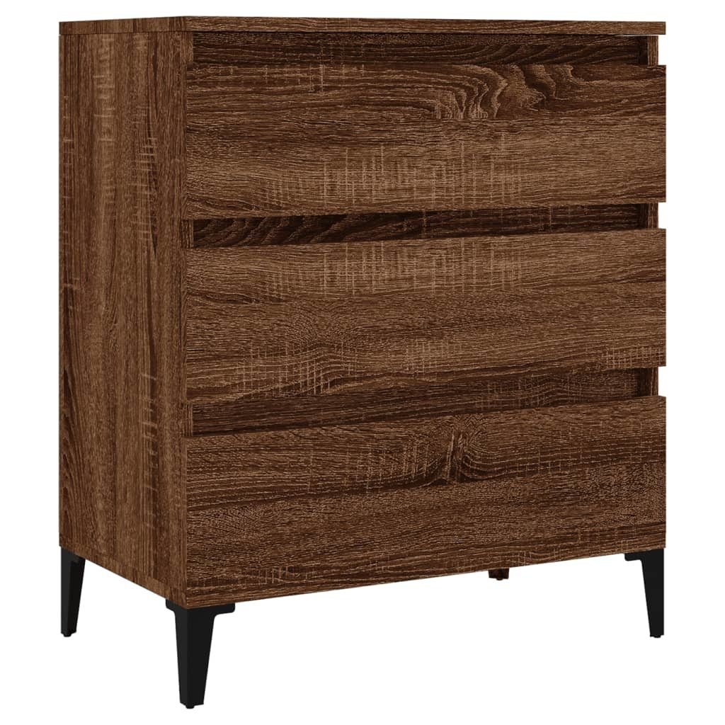 VidaXL Dressoir 60x35x70 cm bewerkt hout bruineikenkleurig
