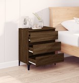 VidaXL Dressoir 60x35x70 cm bewerkt hout bruineikenkleurig