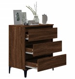 VidaXL Dressoir 60x35x70 cm bewerkt hout bruineikenkleurig