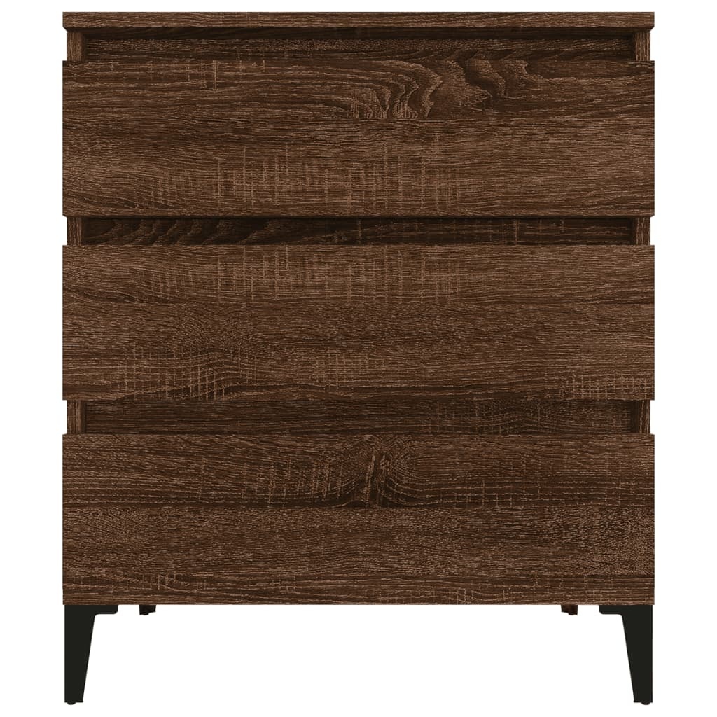 VidaXL Dressoir 60x35x70 cm bewerkt hout bruineikenkleurig