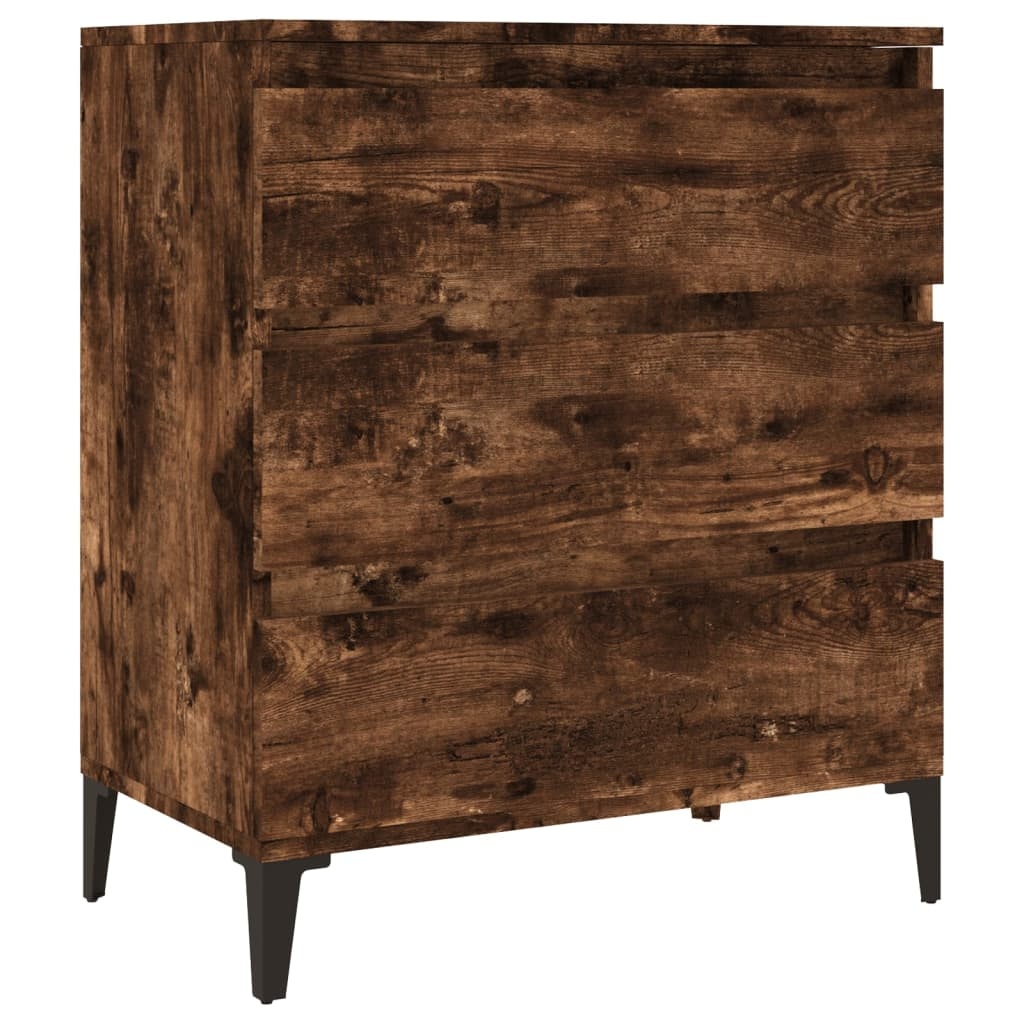 VidaXL Dressoir 60x35x70 cm bewerkt hout gerookt eikenkleurig