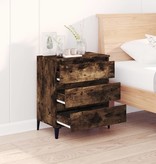 VidaXL Dressoir 60x35x70 cm bewerkt hout gerookt eikenkleurig