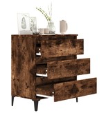VidaXL Dressoir 60x35x70 cm bewerkt hout gerookt eikenkleurig